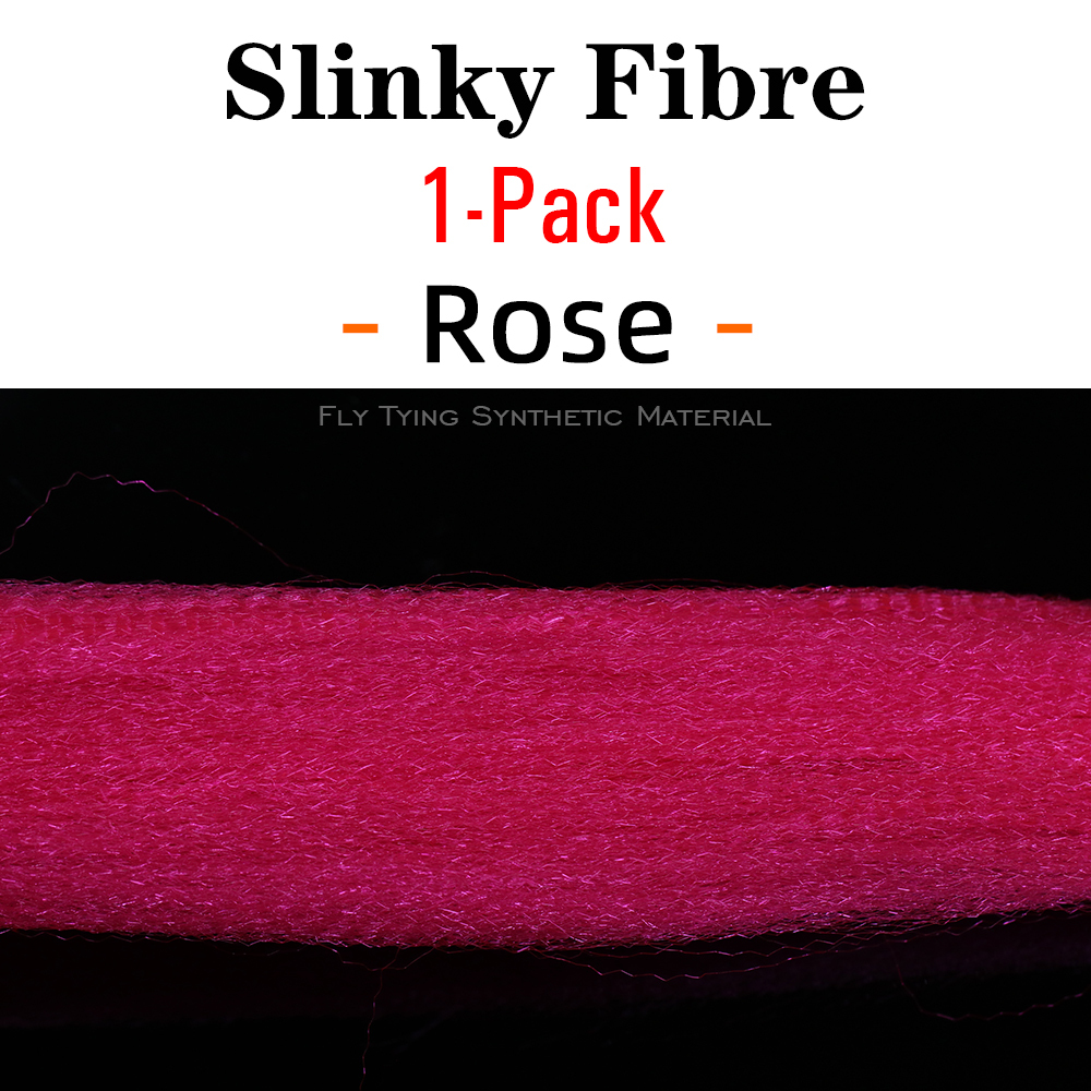 ICERIO 1 Pack Fuzzy Slinky Fiber Fly Tying Synthetic Material Streamer Minnow Pike Musky Jig Lures Tying Fibre