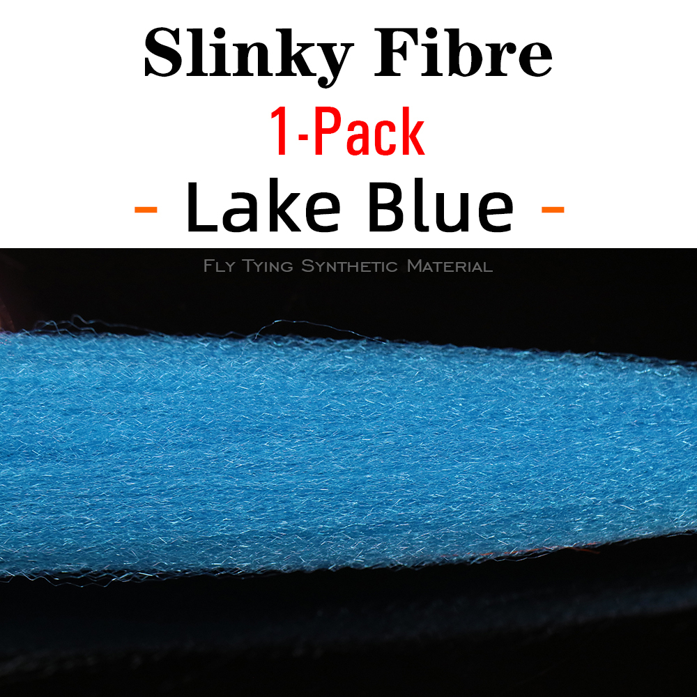 ICERIO 1 Pack Fuzzy Slinky Fiber Fly Tying Synthetic Material Streamer Minnow Pike Musky Jig Lures Tying Fibre