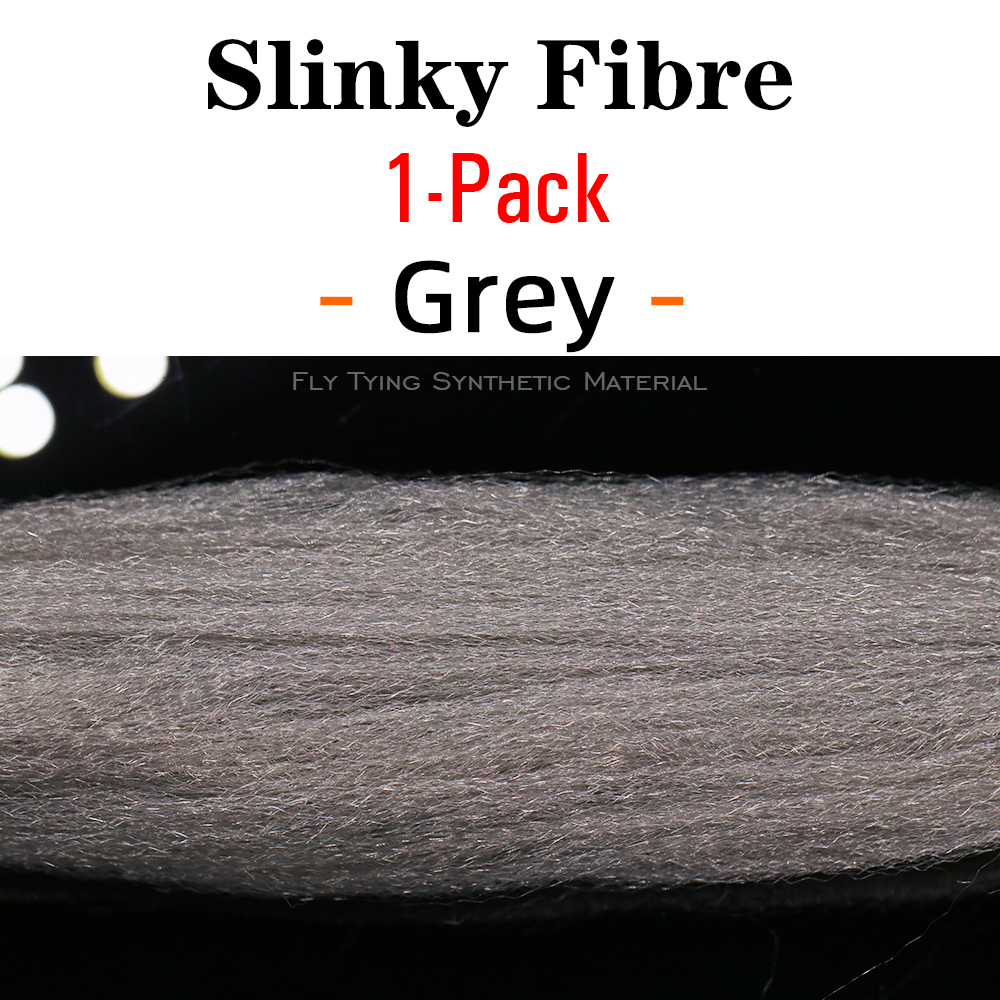 ICERIO 1 Pack Fuzzy Slinky Fiber Fly Tying Synthetic Material Streamer Minnow Pike Musky Jig Lures Tying Fibre
