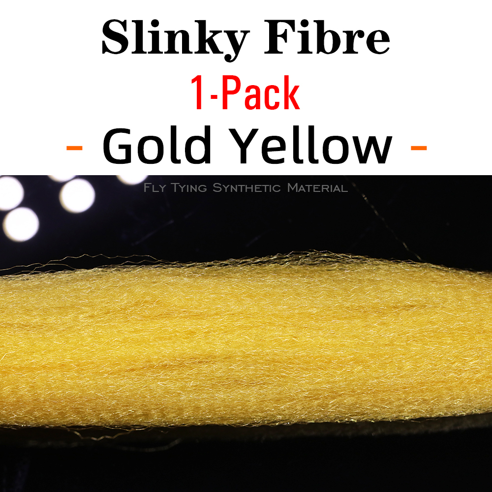 ICERIO 1 Pack Fuzzy Slinky Fiber Fly Tying Synthetic Material Streamer Minnow Pike Musky Jig Lures Tying Fibre