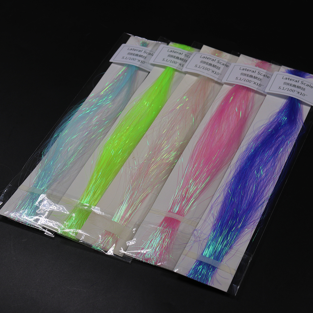 ICERIO 1 Pack Gliss Glow Corrugated Flash Strands Flashabou Tinsel Saltwater Fishing Lure Bait Bass Trout Fly Tying Material