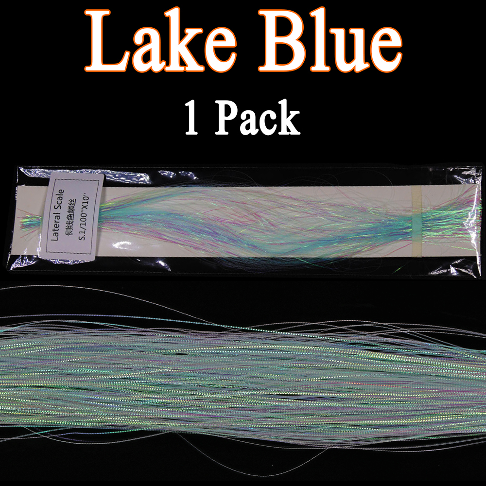 ICERIO 1 Pack Gliss Glow Corrugated Flash Strands Flashabou Tinsel Saltwater Fishing Lure Bait Bass Trout Fly Tying Material