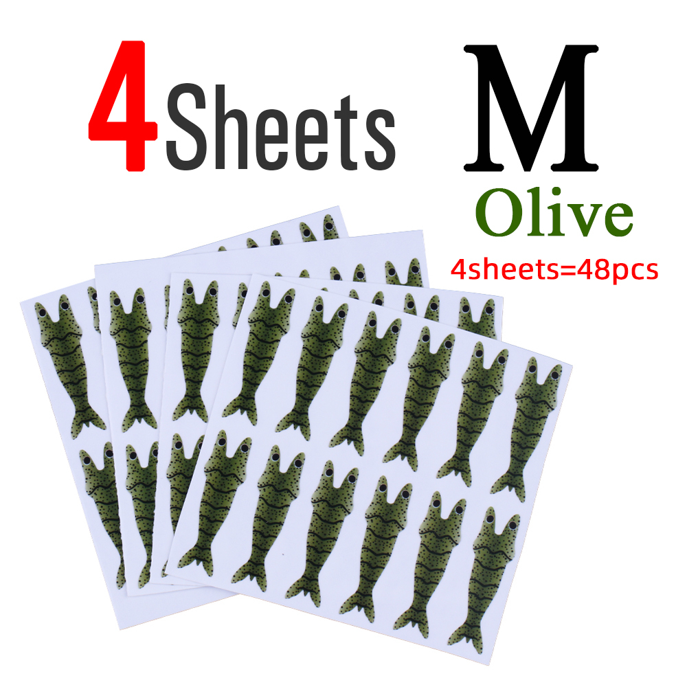 ICERIO 4 Sheets Shrimp Back Thin Skin Film Fly Fishing Body Wrapping Material for Prawn Scud Nymph Flies S M L XL