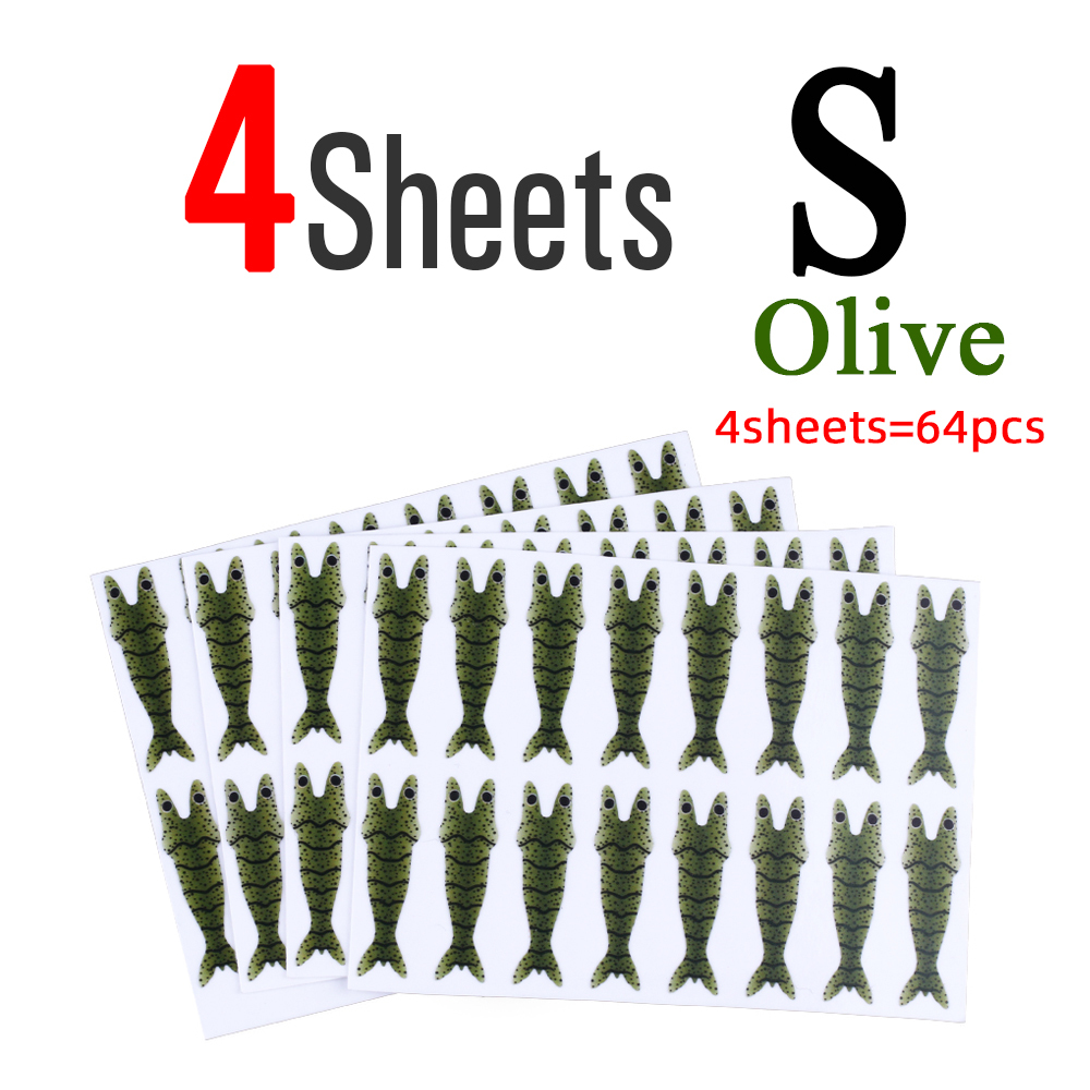ICERIO 4 Sheets Shrimp Back Thin Skin Film Fly Fishing Body Wrapping Material for Prawn Scud Nymph Flies S M L XL