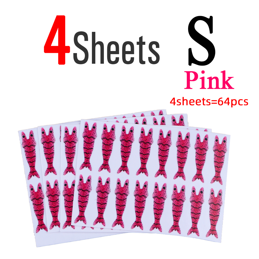 ICERIO 4 Sheets Shrimp Back Thin Skin Film Fly Fishing Body Wrapping Material for Prawn Scud Nymph Flies S M L XL