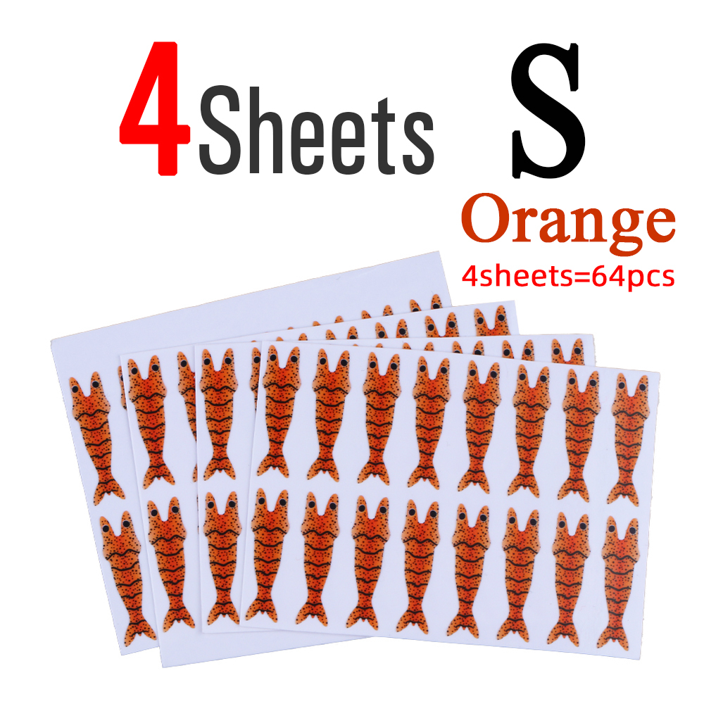 ICERIO 4 Sheets Shrimp Back Thin Skin Film Fly Fishing Body Wrapping Material for Prawn Scud Nymph Flies S M L XL