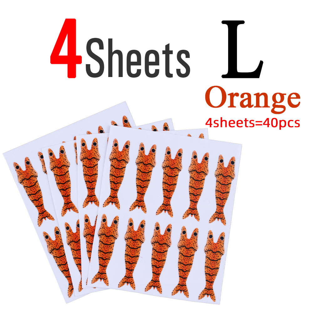 ICERIO 4 Sheets Shrimp Back Thin Skin Film Fly Fishing Body Wrapping Material for Prawn Scud Nymph Flies S M L XL