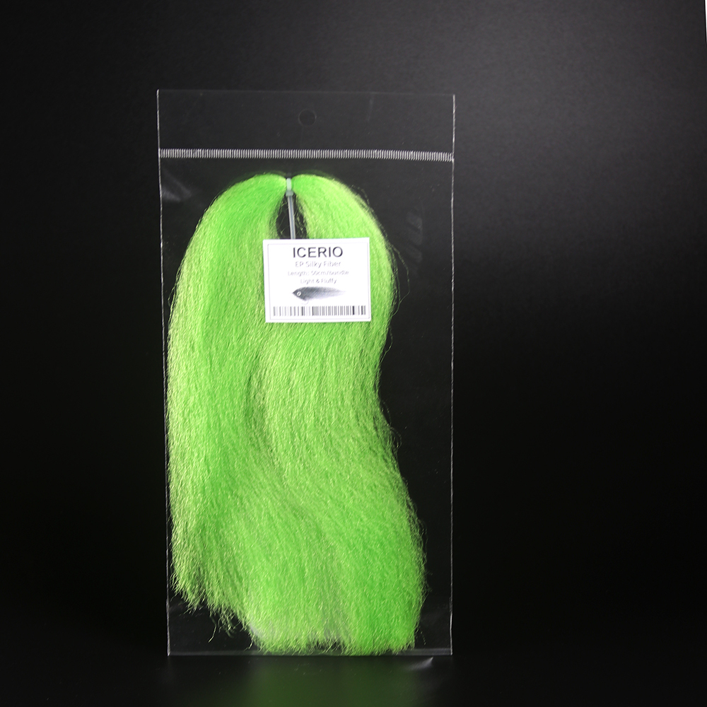 ICERIO 1Pack Soft EP Silky Fiber Light Fluffy Minnow Baitfish Streamer Fly Tying Materials Fly Bait Long Hair Fiber