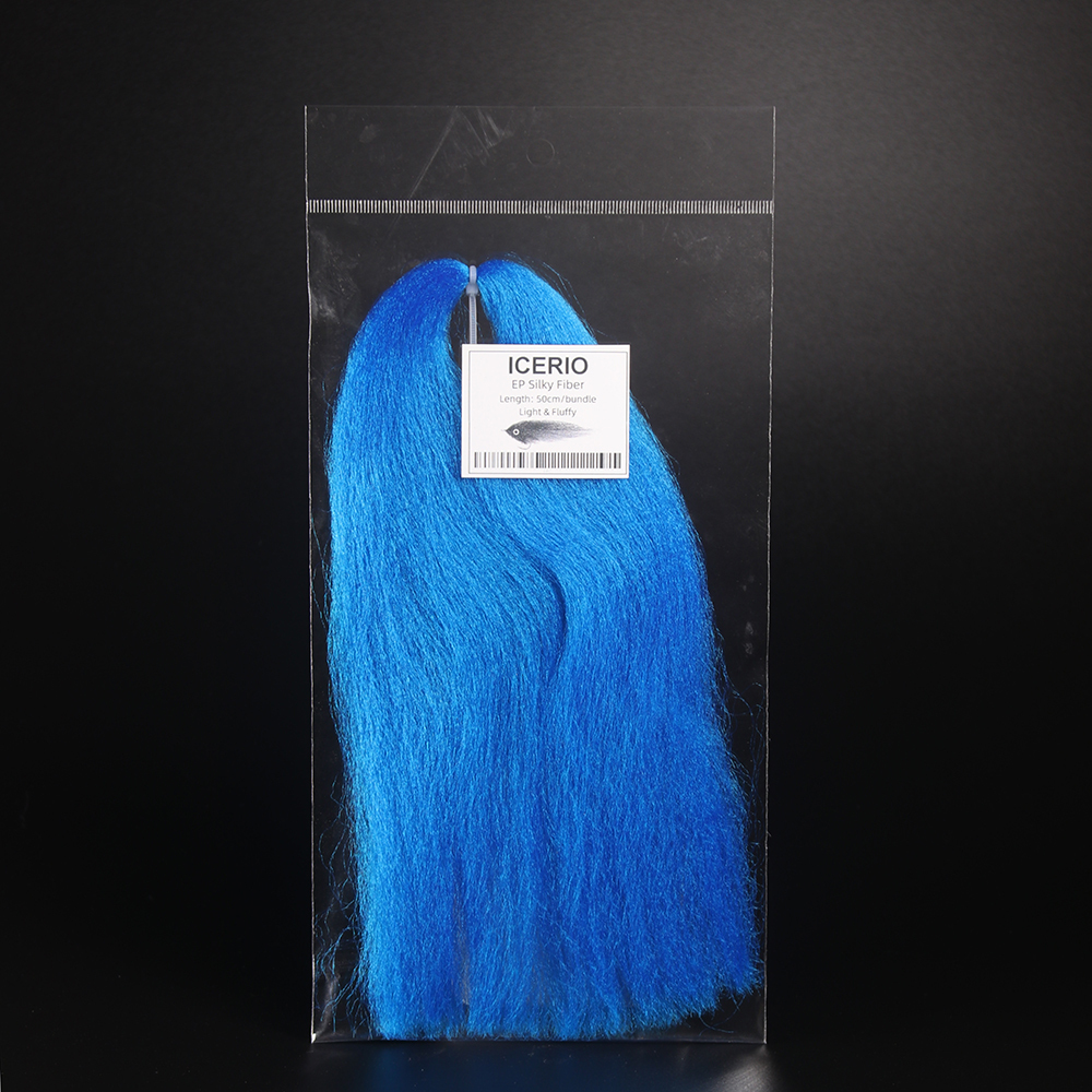 ICERIO 1Pack Soft EP Silky Fiber Light Fluffy Minnow Baitfish Streamer Fly Tying Materials Fly Bait Long Hair Fiber