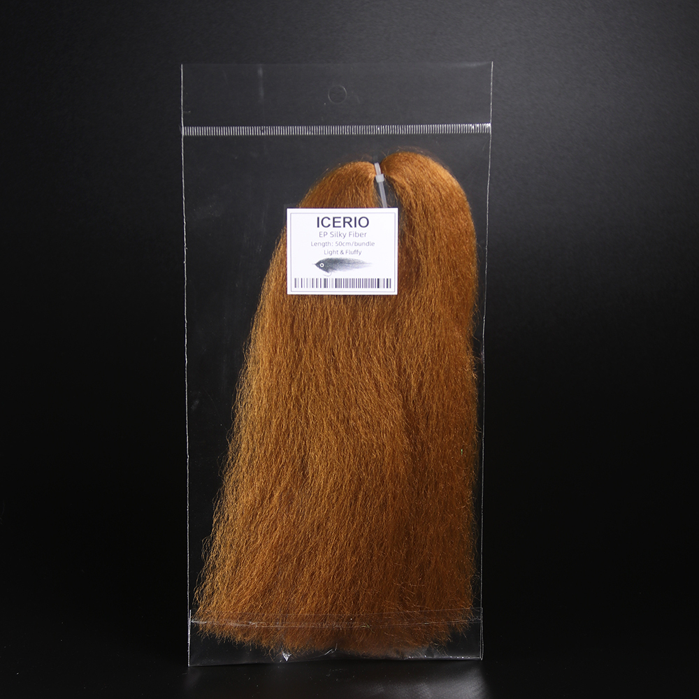 ICERIO 1Pack Soft EP Silky Fiber Light Fluffy Minnow Baitfish Streamer Fly Tying Materials Fly Bait Long Hair Fiber