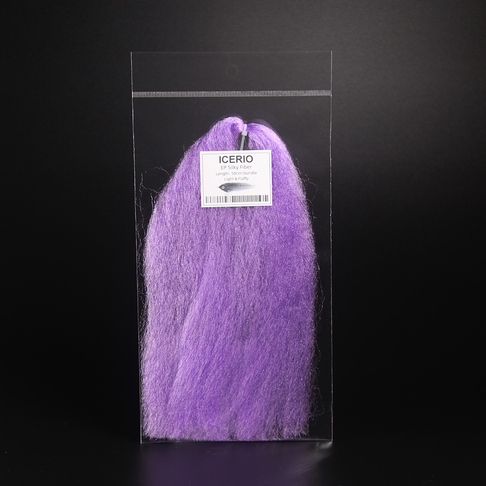 ICERIO 1Pack Soft EP Silky Fiber Light Fluffy Minnow Baitfish Streamer Fly Tying Materials Fly Bait Long Hair Fiber