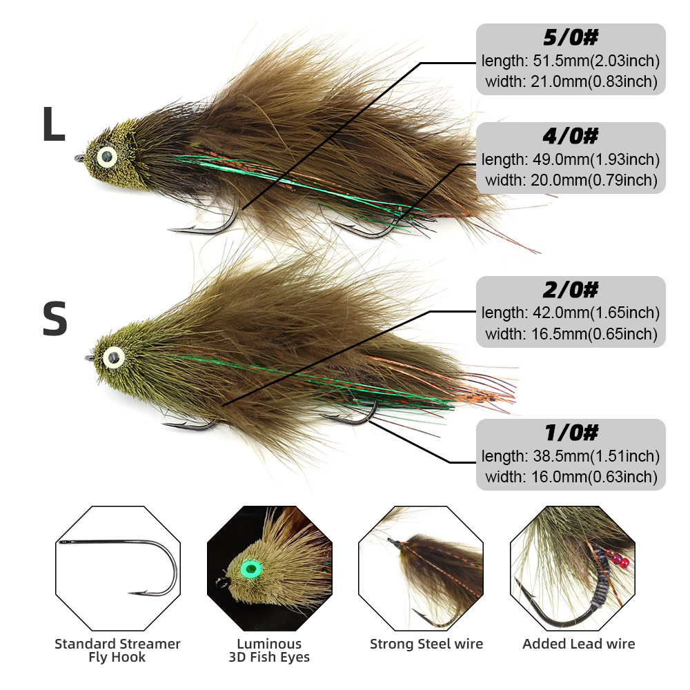 Deer Hair Streamers Articulated Big Game Fly