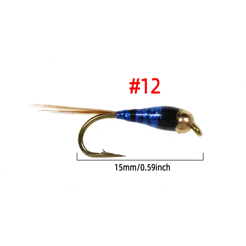 Brass Bead Head Epoxy Body Perdigon Nymph Fly