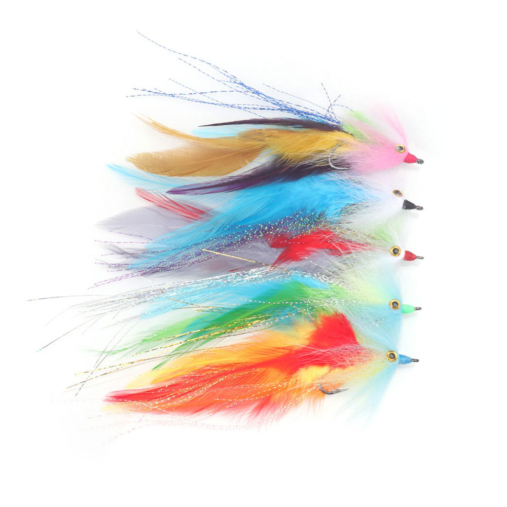 Rooster Hackle Feather Big Fish Streamer Fly