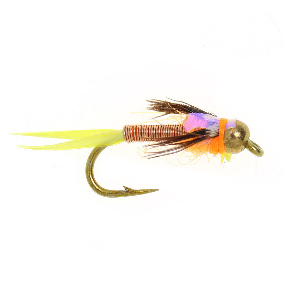#12 Brass Bead Head Copper John Nymph Fly