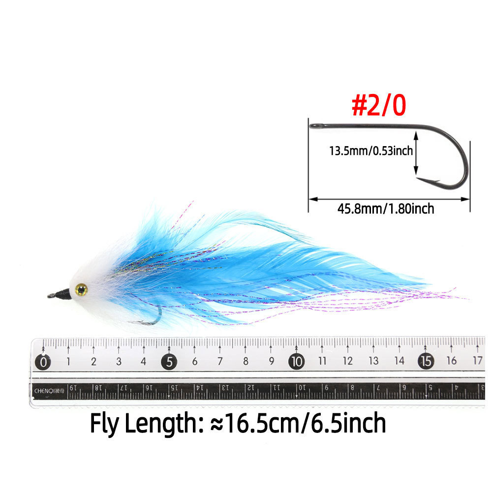Rooster Hackle Feather Big Fish Streamer Fly