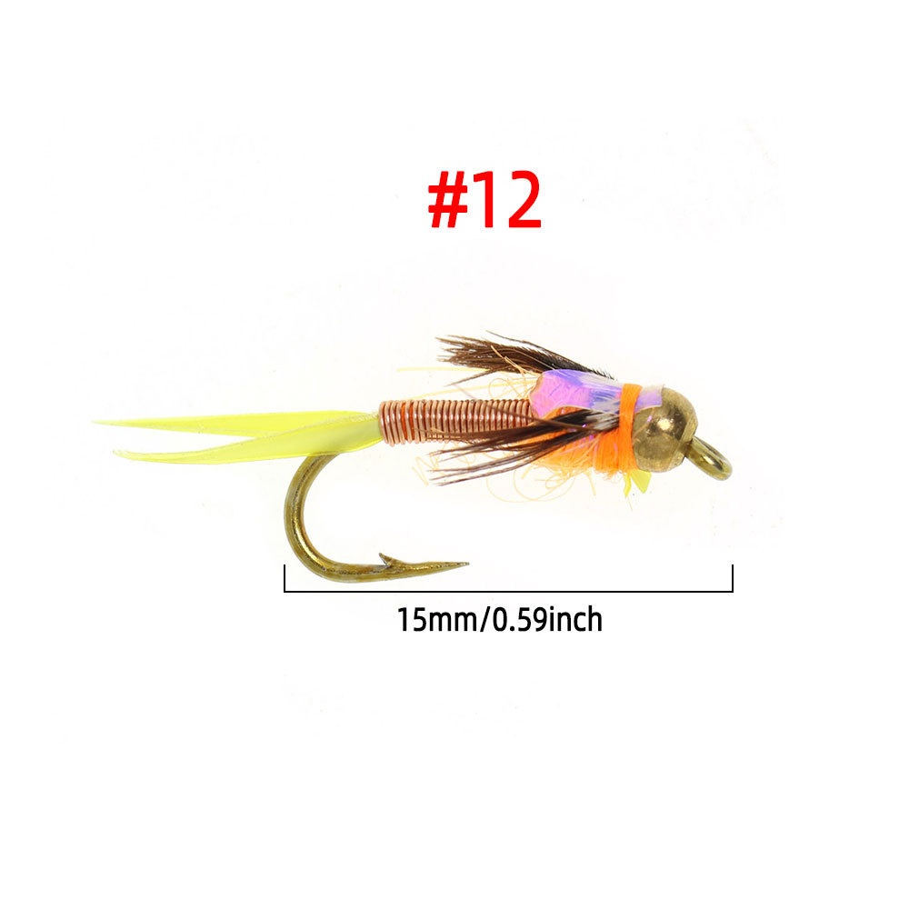 #12 Brass Bead Head Copper John Nymph Fly