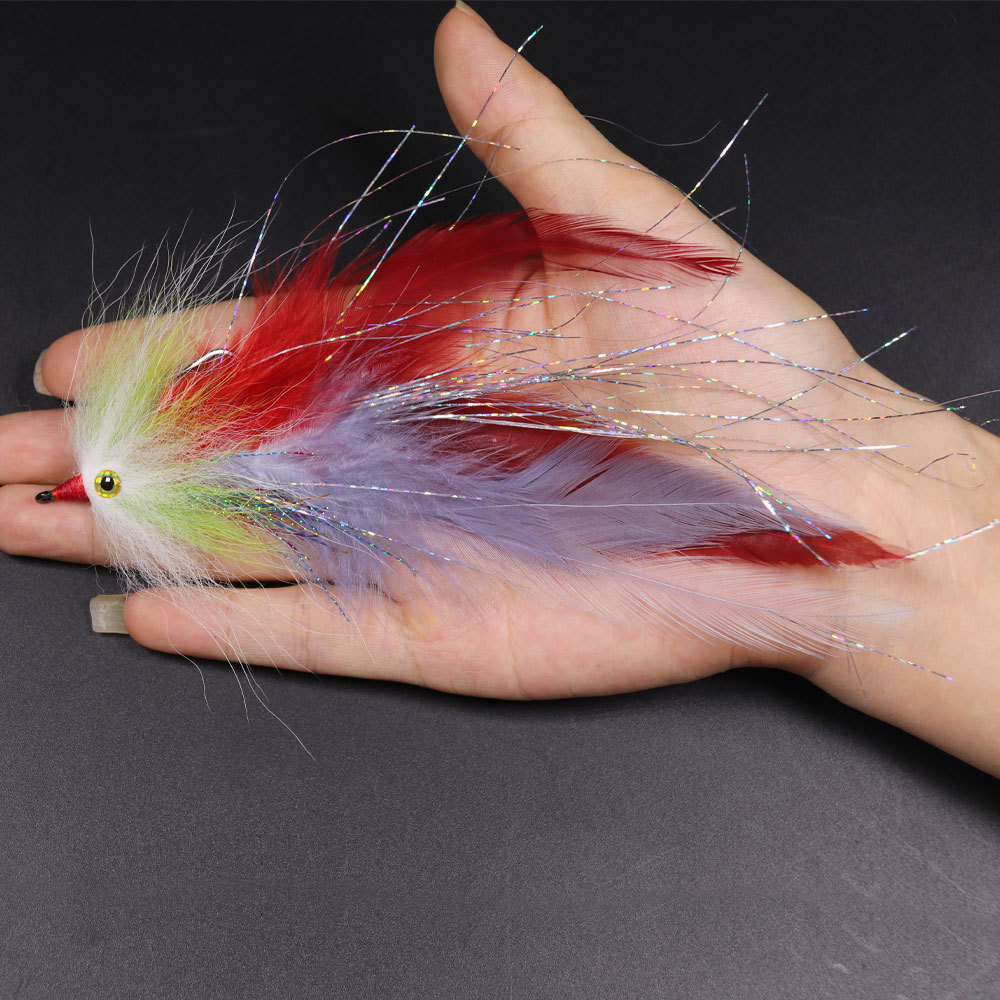 Rooster Hackle Feather Big Fish Streamer Fly