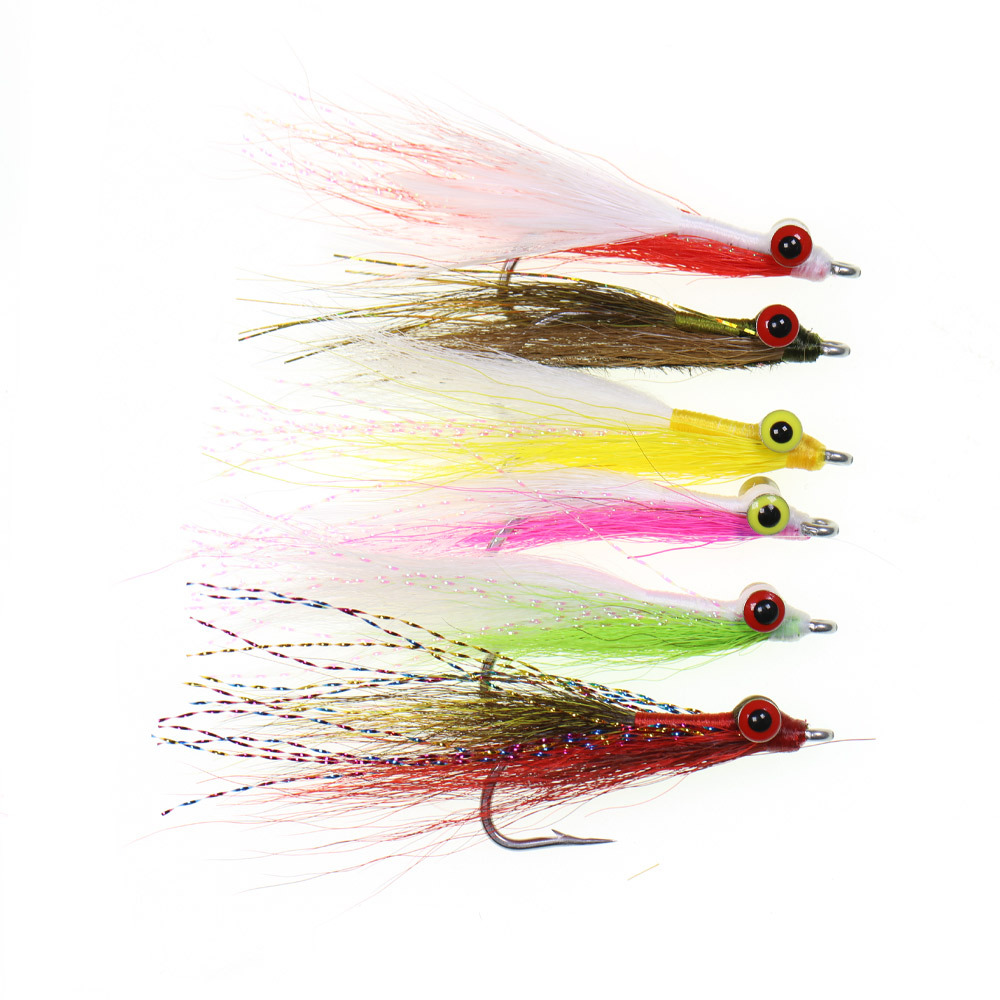 #4 #2 #1/0 #2/0 Bucktail Clouser Minnow Streamer Flies