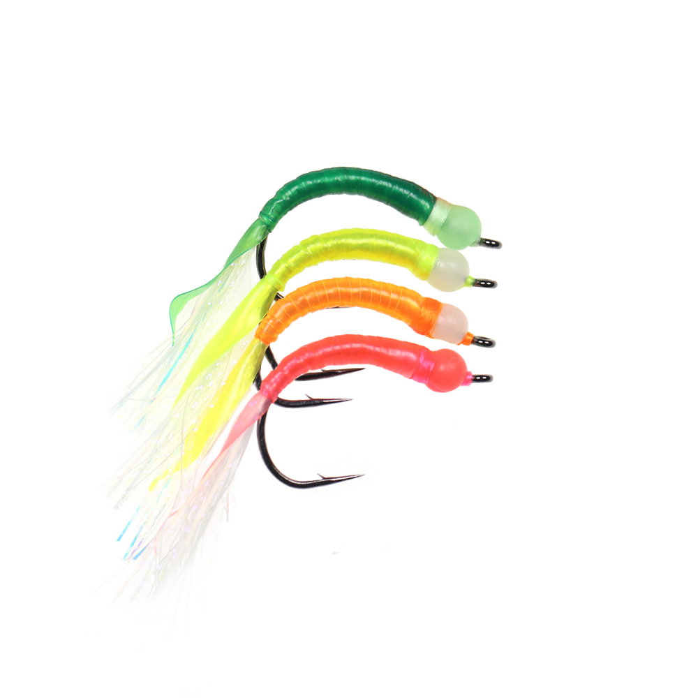 #4 #3 #1/0 #2/0 Luminous Big Worm Fly
