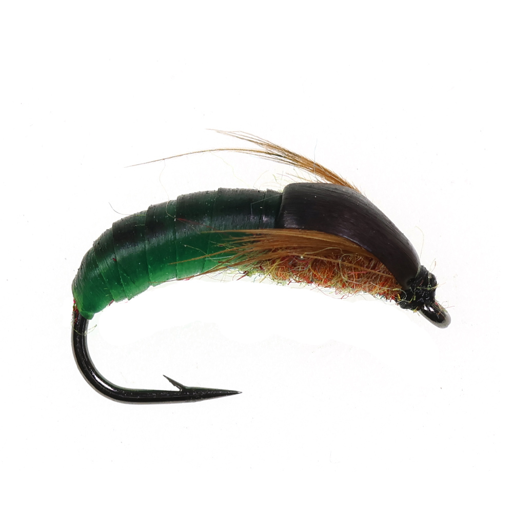 Realistic Nymph Scud Fly for Trout Fishing Nymph Artificial Insect Bait Lure Caddis Nymph Fishing Fly