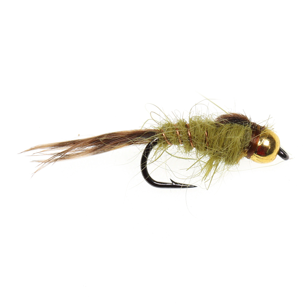 #14 Brass Bead Head Hare’s Ear Nymph