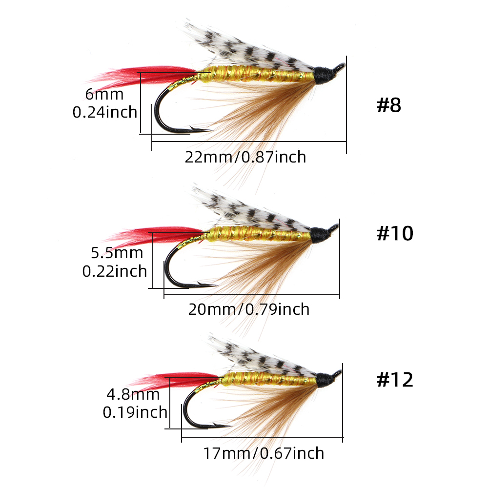 #8 #10 #12 The Professor Wet Fly