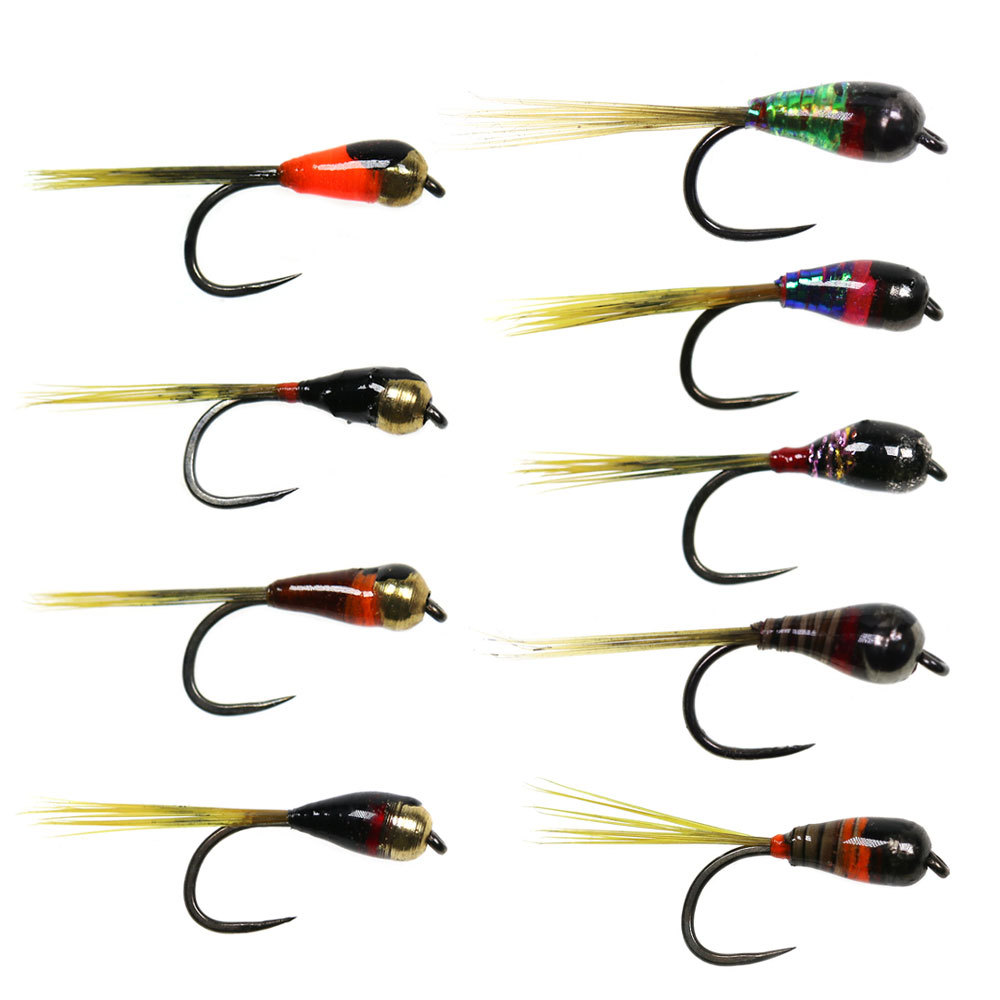 #18 Brass bead Head or Tungsten Bead Head Barbless Perdigon Nymphs Fly
