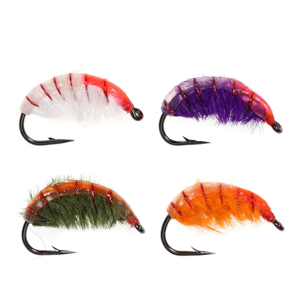 #8 Fast Sinking Czech Nymphs Scud Bug Worm Fly