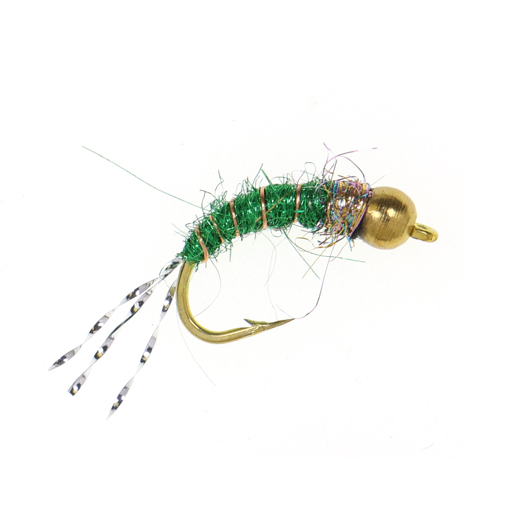 12# Bead Head Caddis Pupa Nymph Fly Fishing Flies