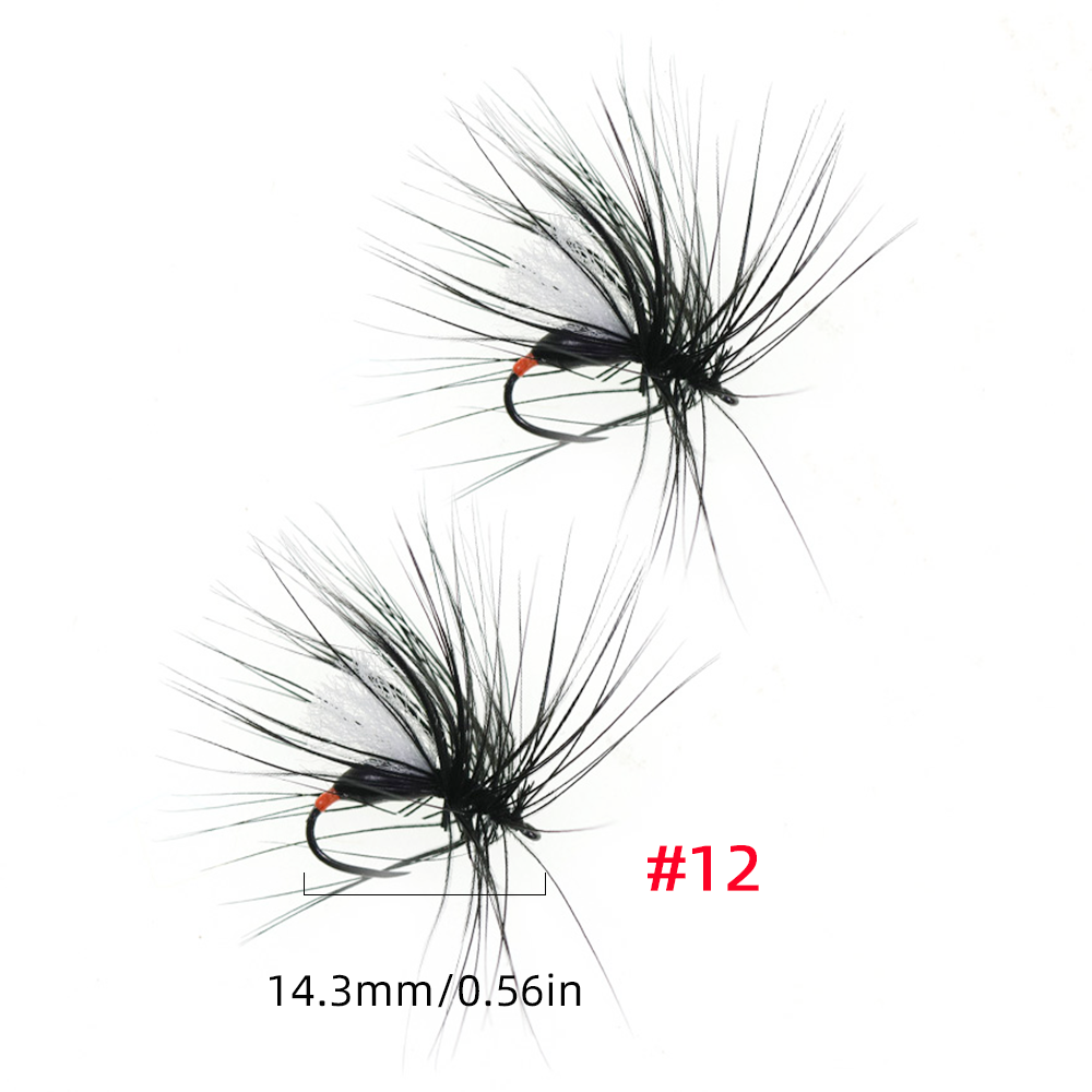 #12 Winged Black Ant Dry Fly