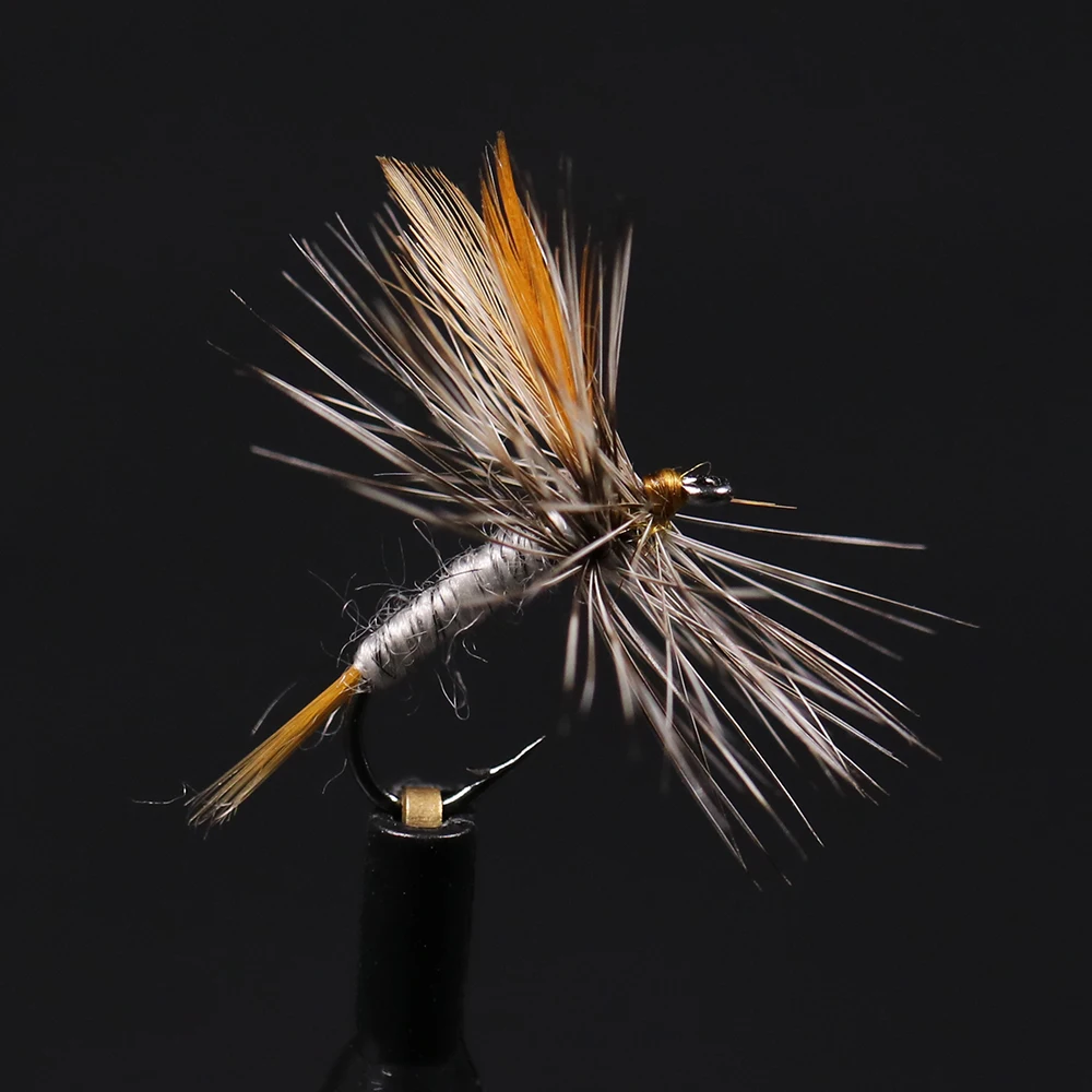 #14 Adams Dry Fly Brown Grey Adult Mayfly