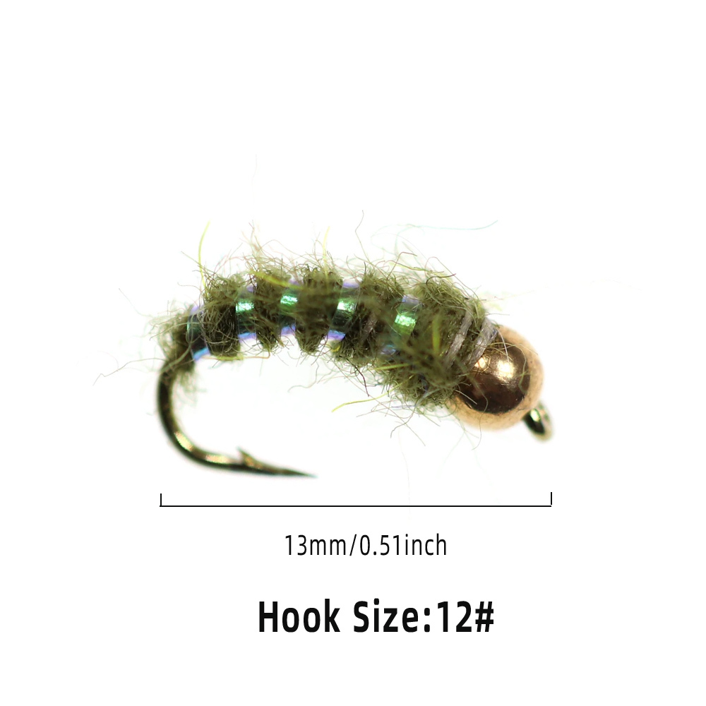 #12 Caddis Nymphs Stonefly Flies