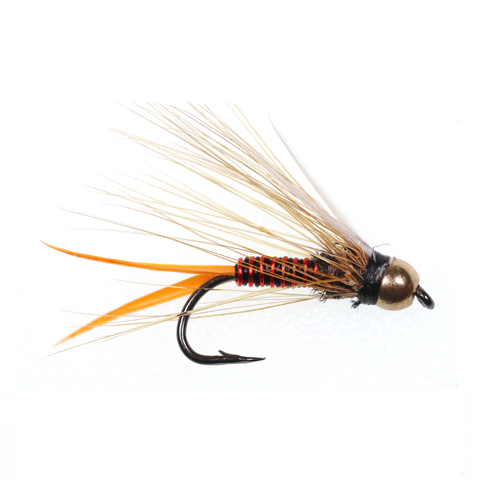#12  Brass Bead Head Copper wire Prince Nymphs