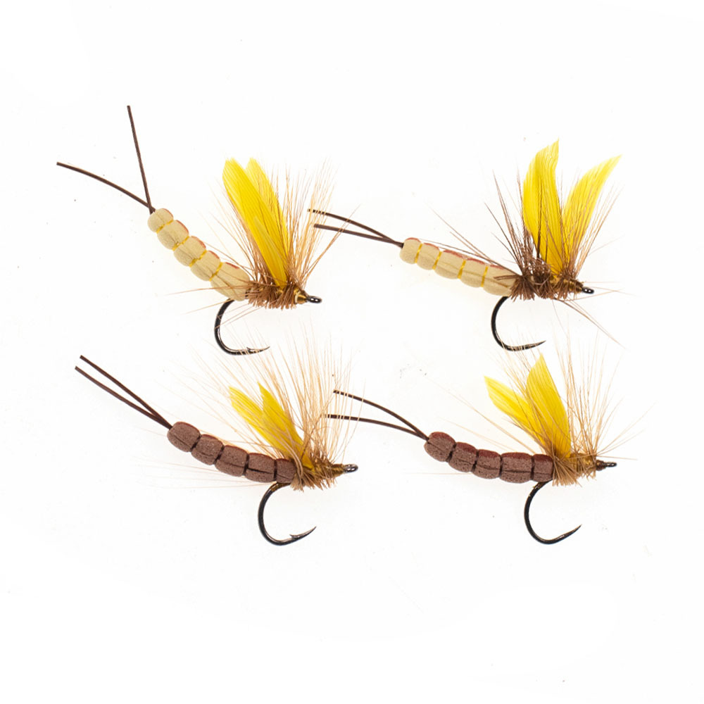 Barbed and Barbless Yellow Mayfly