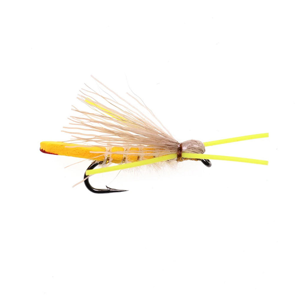 #10 Floating Foam Yellow Hopper Dry Fly