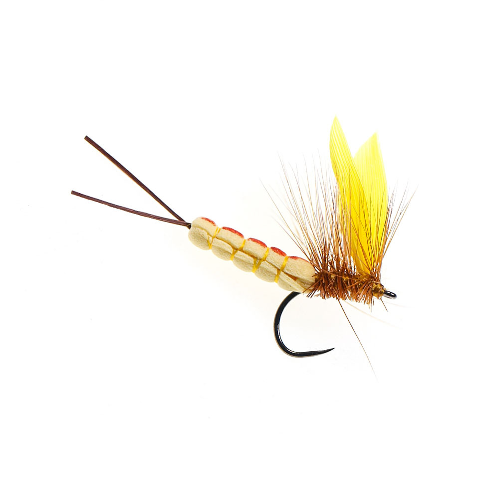 Barbed and Barbless Yellow Mayfly