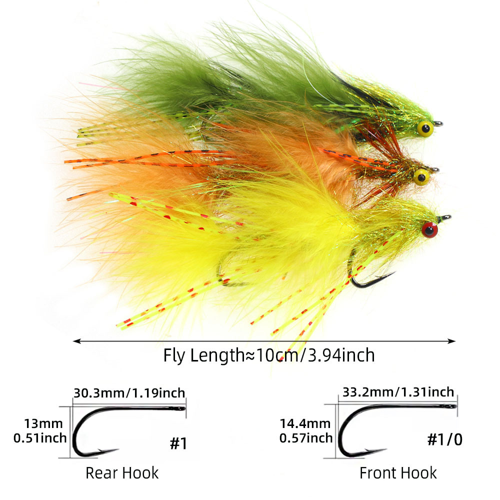 Circus Peanut Articulated Streamer Fly