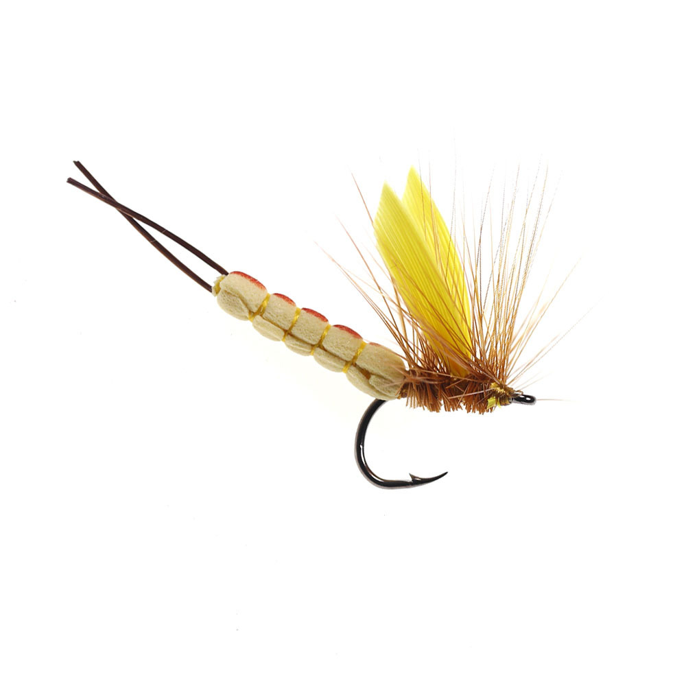 Barbed and Barbless Yellow Mayfly