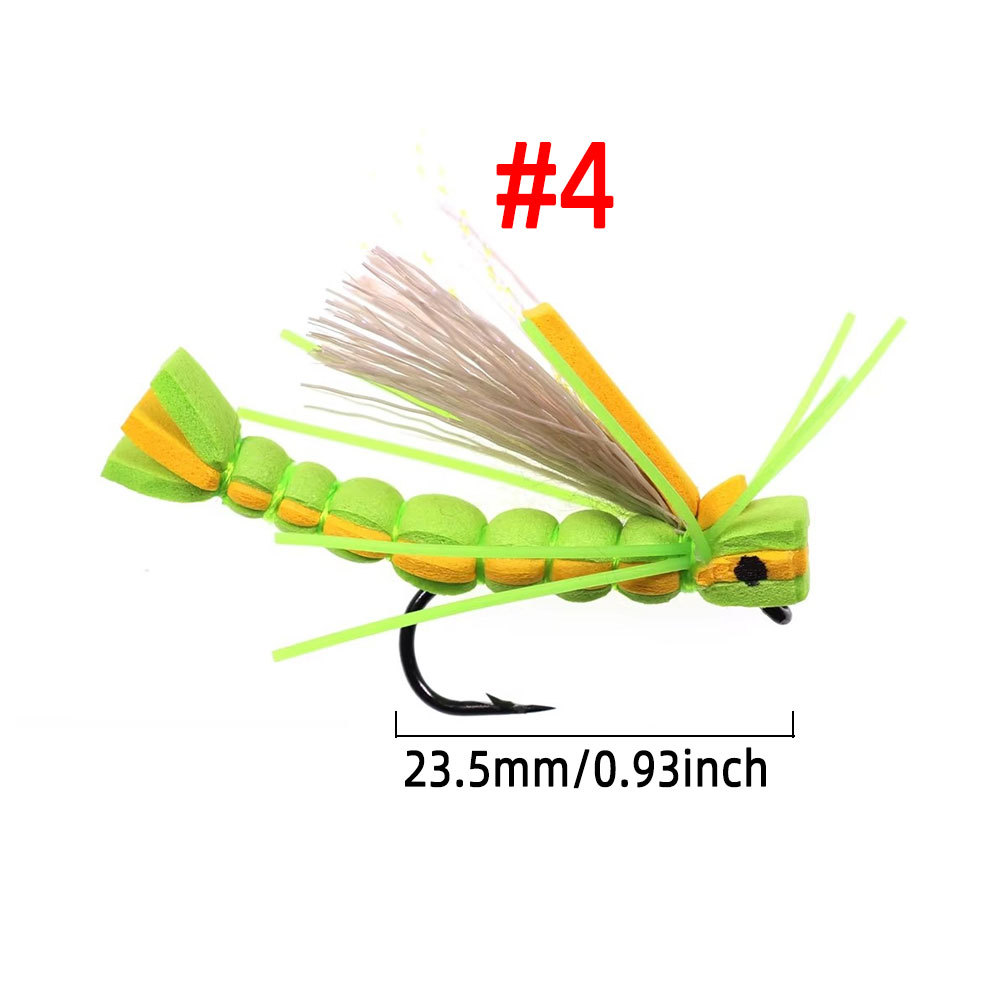 #4Floating Foam Grass Hopper Dry Fly