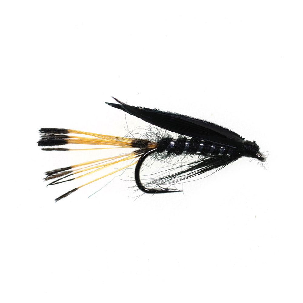 #14 Black Drake Wing Pheasant Tippets Tail Wet Fly