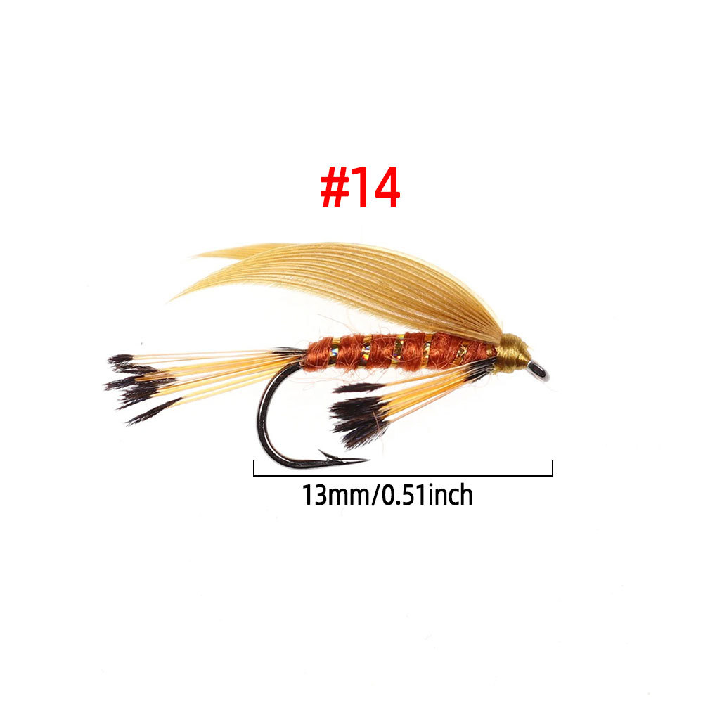 #14 Golden Drake Wing Pheasant Tippets Tail Wet Fly