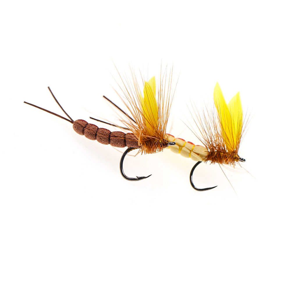 Barbed and Barbless Yellow Mayfly