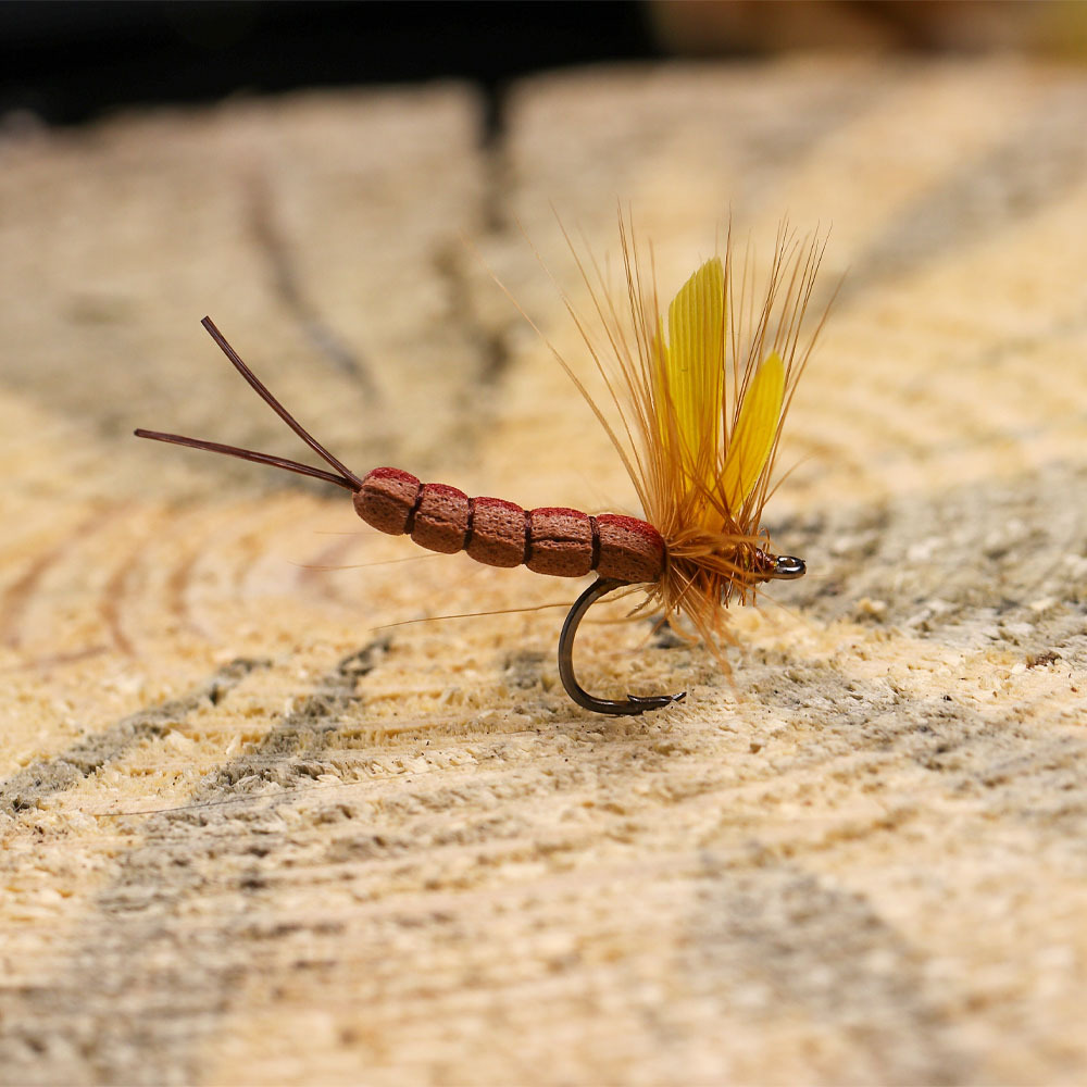 Barbed and Barbless Yellow Mayfly