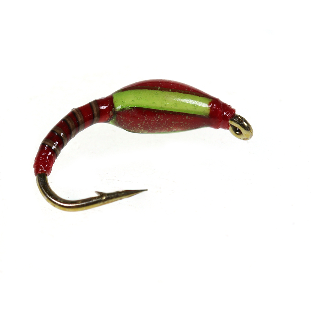 Brass Bead Head Peacock Body Epoxy Buzzer Midge Fly