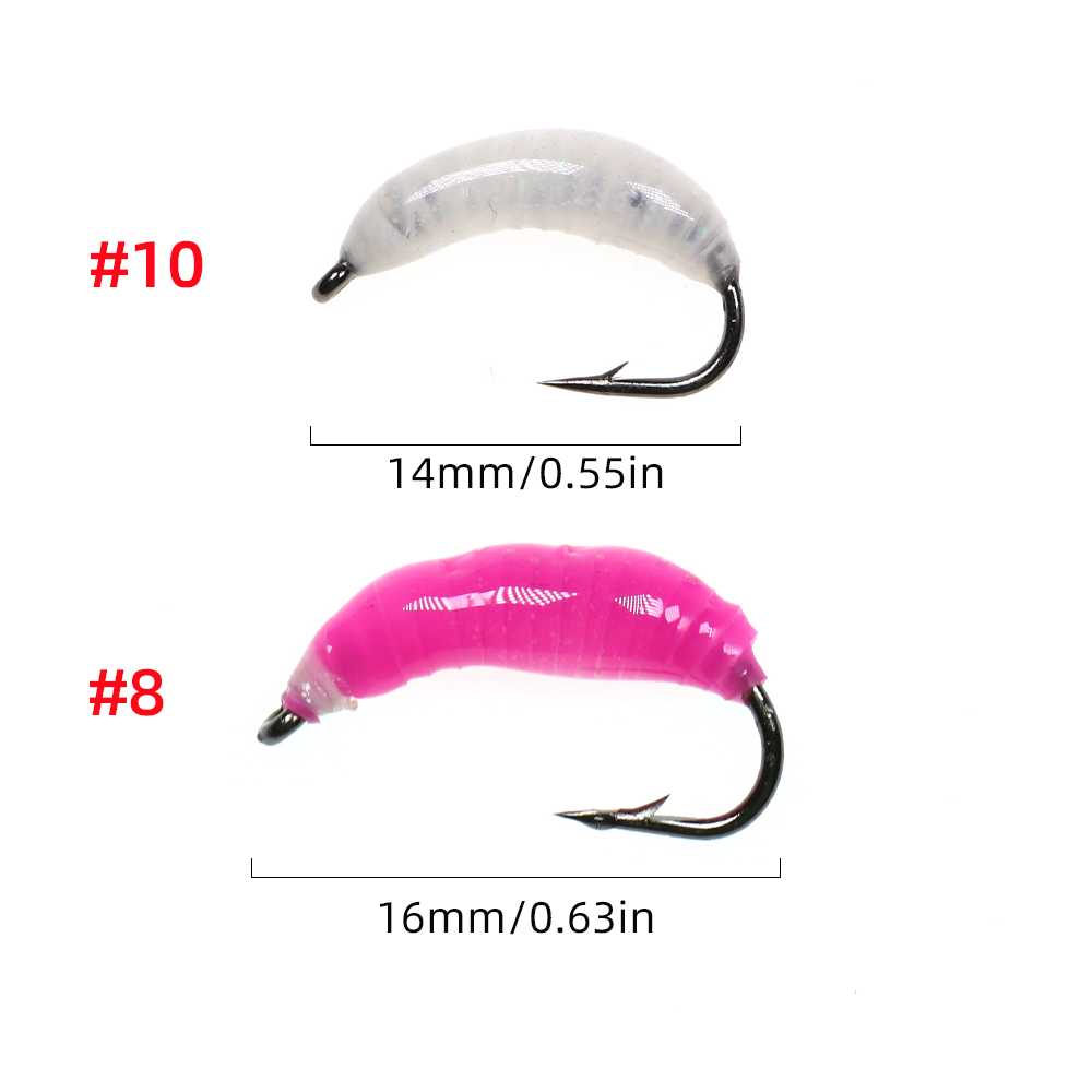 #8 #10 Ice Fishing Scud Bug Worm Fly