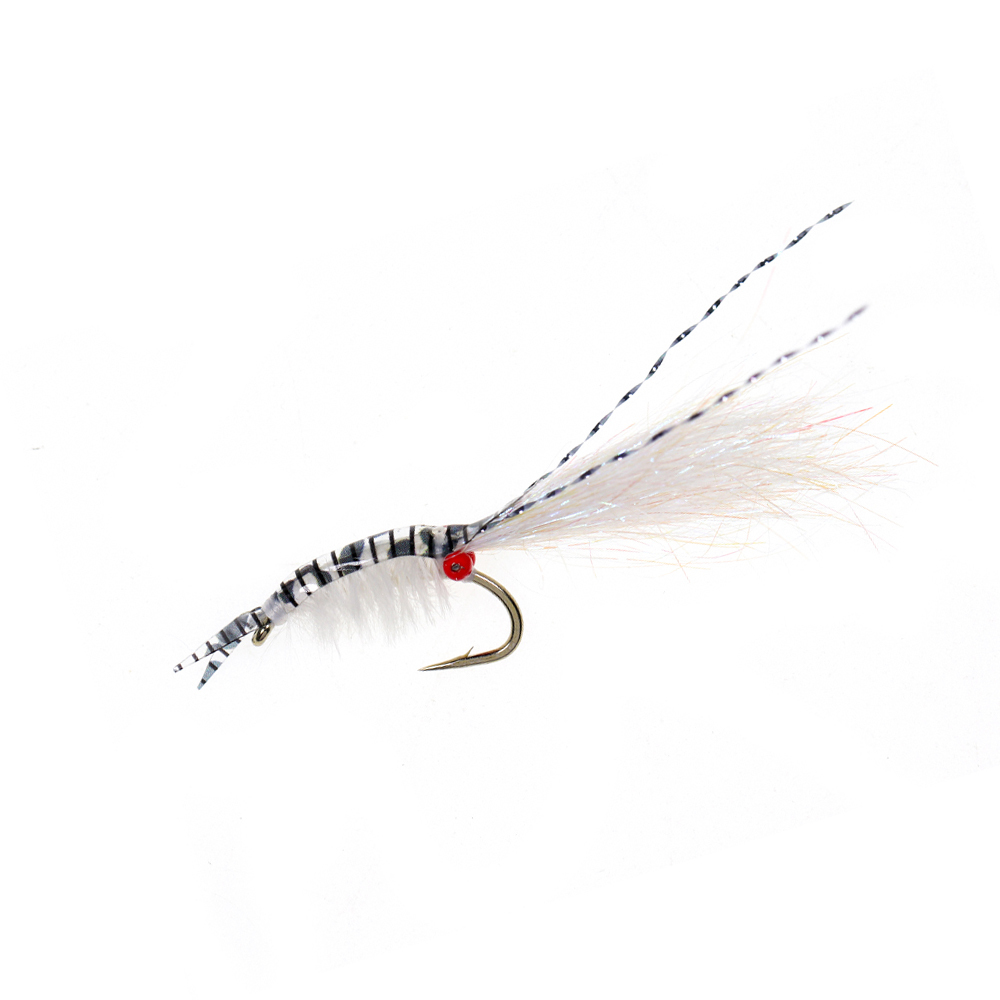 #8 #10 #12 #14 Synthetic Thin Skin Backing Striped Shrimp Fly