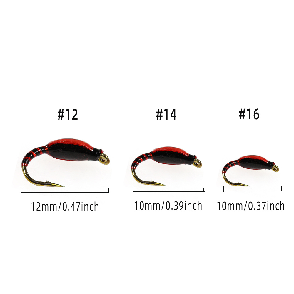 #12 #14 #16  Epoxy Nymph Flies Midge Fly Fishing Flies