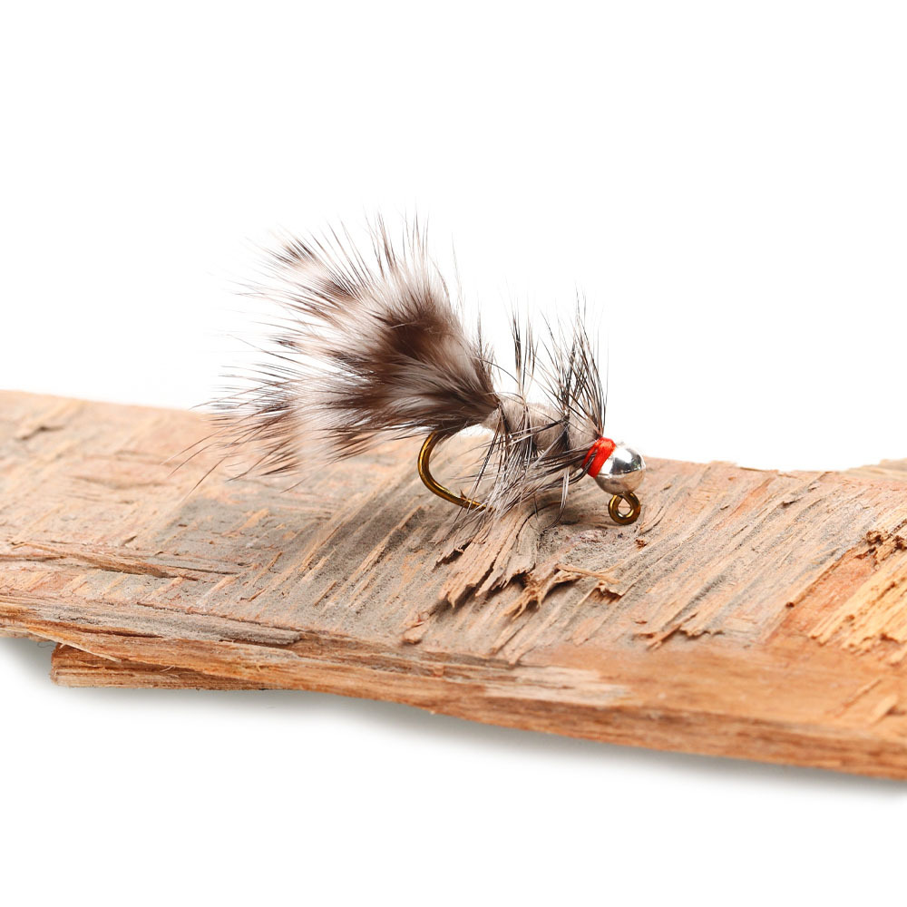 Grizzly Saddle Hackle Euro Nymph