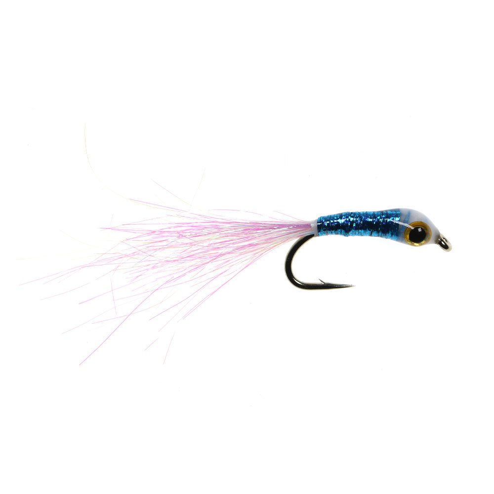 #8 #10 #12 3D Fish Eyes White Ice Dubbing Epoxy Minnow Streamers Fly
